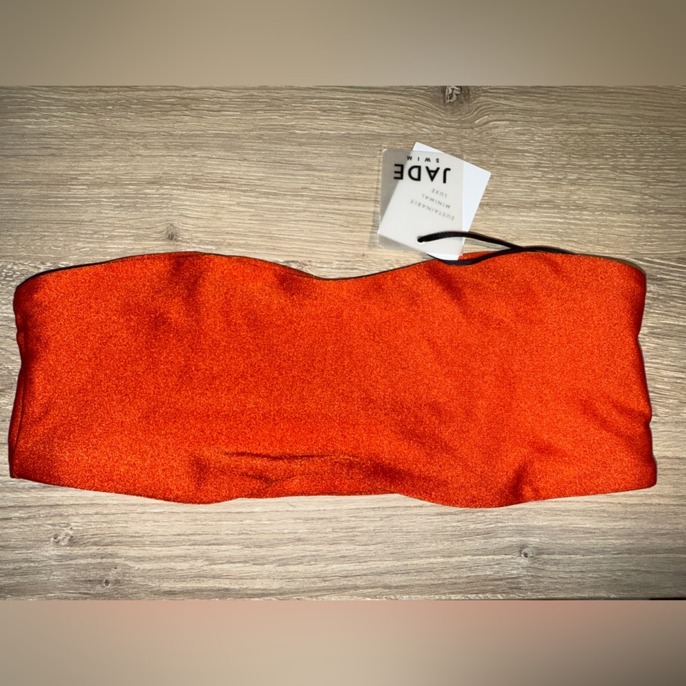 Jade Swim Orange Sheen Bandeau